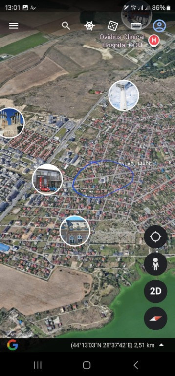 Palazu Mare , teren 1000 mp , ideal constructie bloc , vila etc