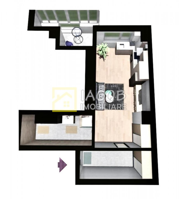 Garsoniera, disponibila iulie 2025, cartier Fiald