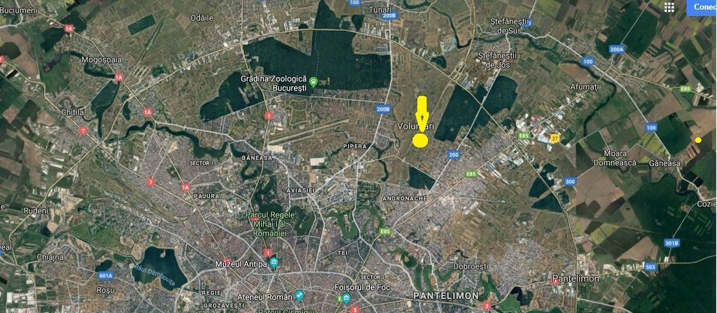 Teren Pipera 7250 mp zona Autostrada A3 95 euro/mp