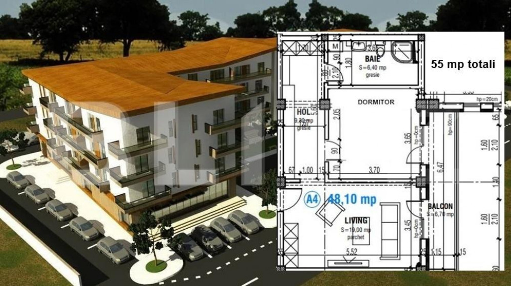 Apartament 2 camere, 55 mp, etaj intermediar, zona Ford! Pre
