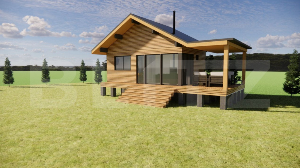 Teren și cabana de vânzare - 1900 mp Magura