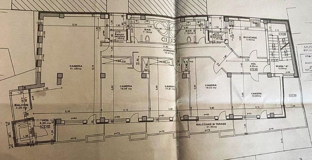 Apartament 5 camere Unirii 220mp penthouse bloc 2000