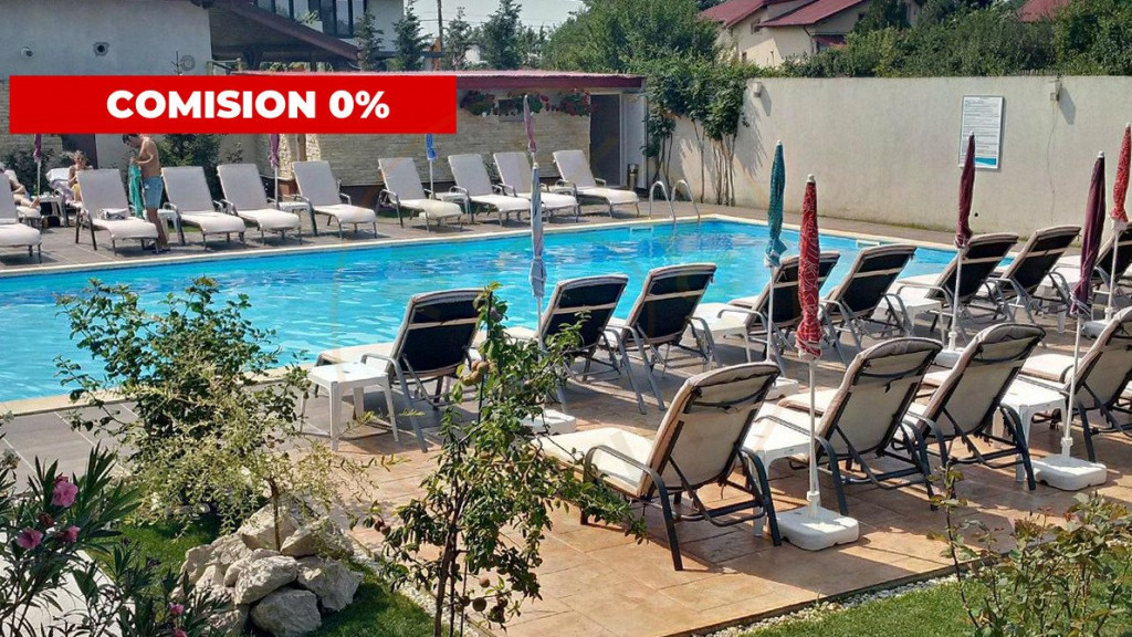 Afacere la cheie, pensiune 4 stele, cu 17 camere, piscina si