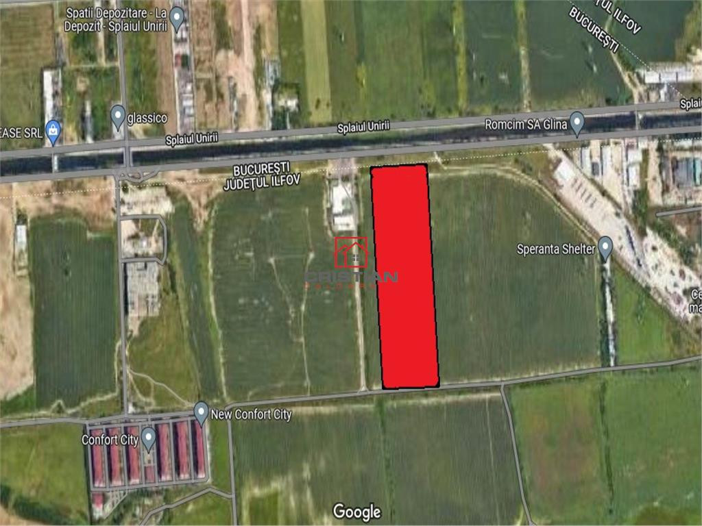 Teren Popesti Leordeni - Splaiul Unirii - Glina, Ilfov