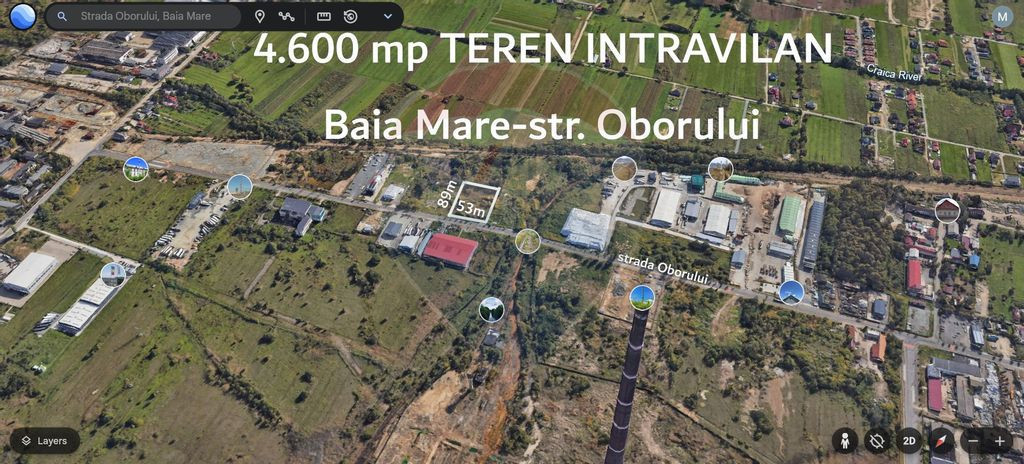 DE VANZARE - TEREN INTRAVILAN Strada Oborului