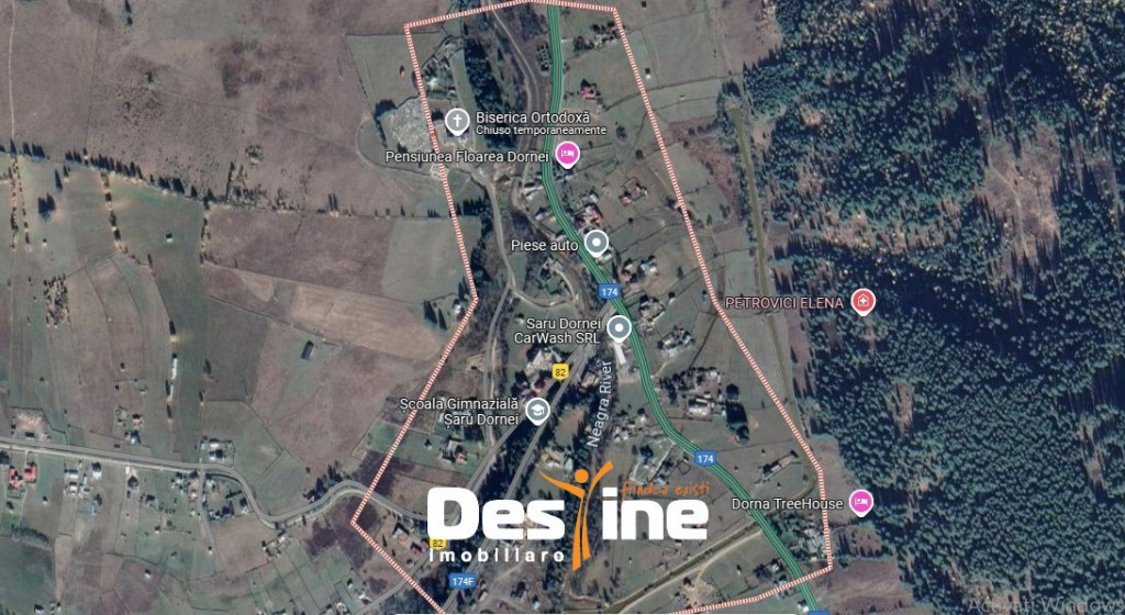 Teren 2,000 mp Saru Dornei / Strada Principala