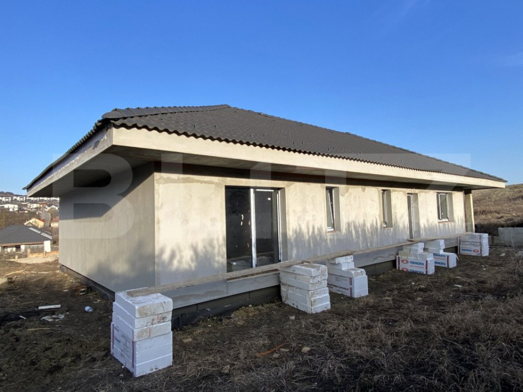 Casa individuala pe un nivel, 115 mp utili, 467 mp teren, Ch