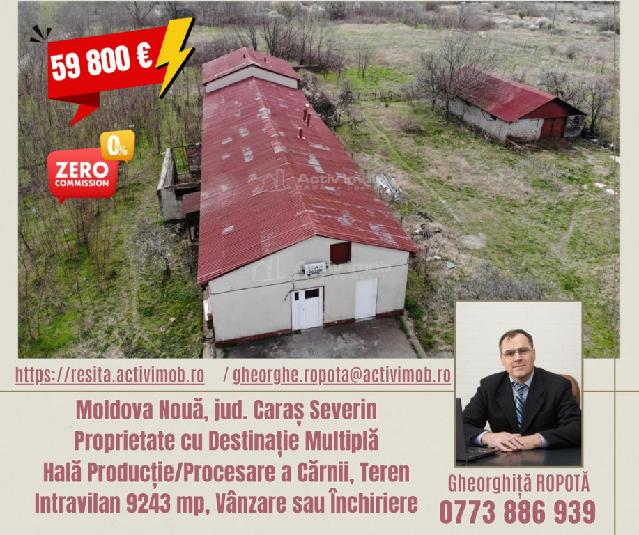 Moldova Noua, Proprietate cu Destinatie Multipla: Hala Produ