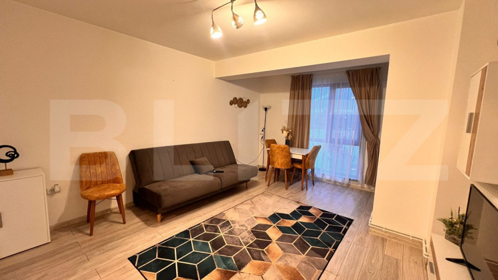 Apartament 2 camere modern, centrala, AC, parcare, zona Amar