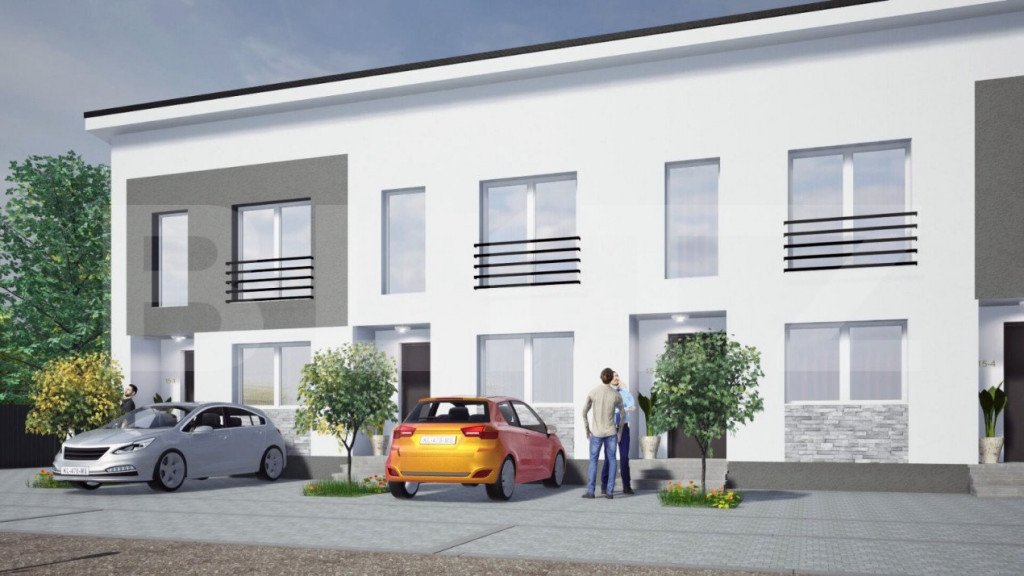 Patru case înșiruite cu 3 camere, 110 mp utili, zona Ampoi