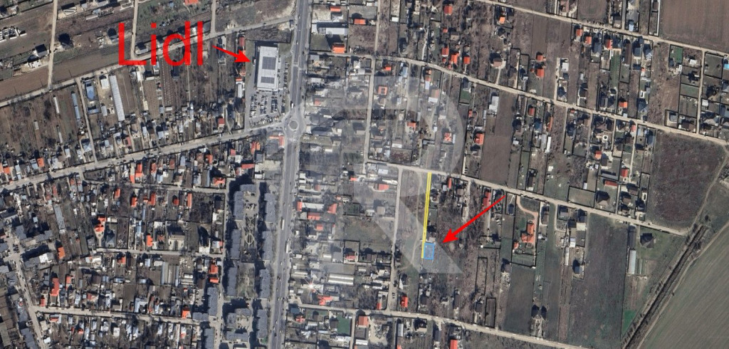 Teren intravilan 461 mp , 43e/mp, str Campului, deschidere 2