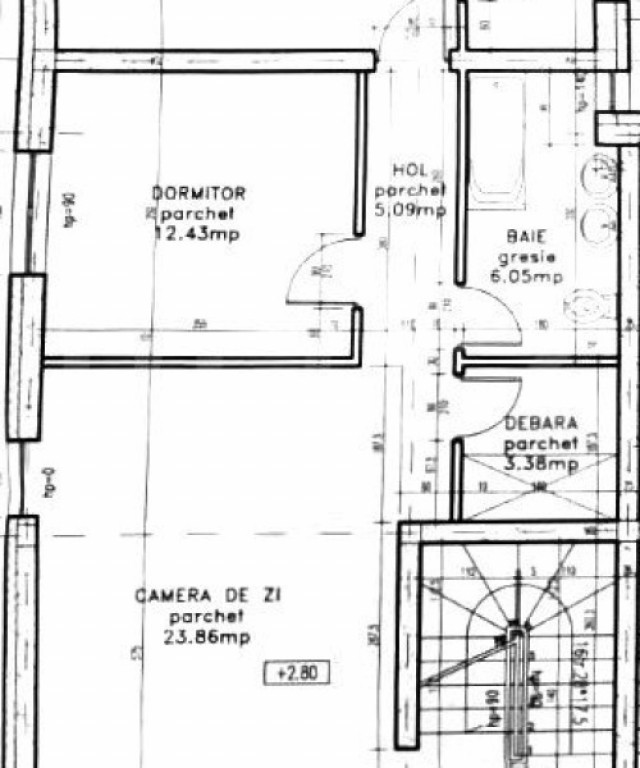 Apartament cu 3 camere, 70 mp, incalzire in pardoseala, zona