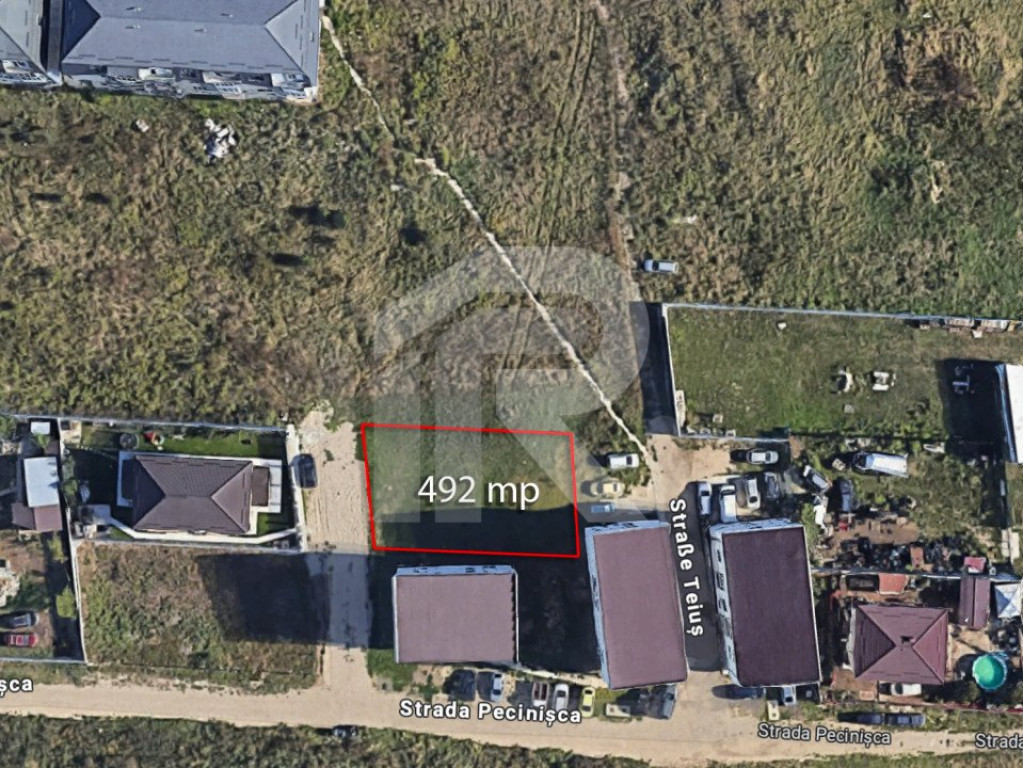 Teiuș, Rahova - teren intravilan de vânzare, 492mp, COMISI