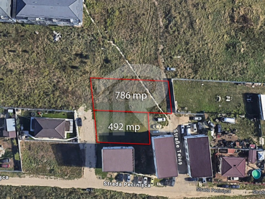 Teiuș, Rahova - teren intravilan de vânzare, 1278mp, COMIS