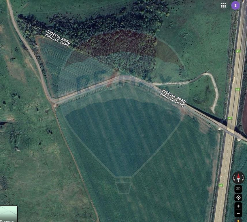 Teren extravilan 25,000mp în Ortisoara, limita cu Șagu,...