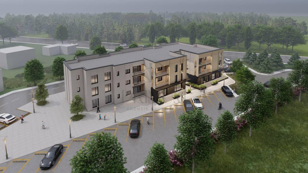 Apartament 2 camere - etaj 1 - doua balcoane - living mare