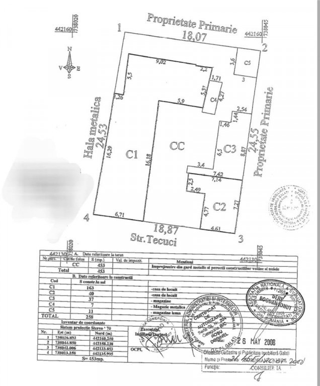 Casa 453mp, Str Tecuci