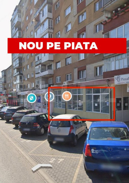 Spatiu comercial, cu 2 incaperi, 115 mp utili, zona Bulevard