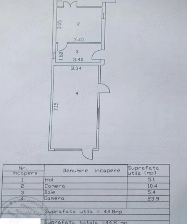 E3 - TEREN INTRAVILAN 503 MP ,DESCHIDERE 13 ML, UTILITATI PE