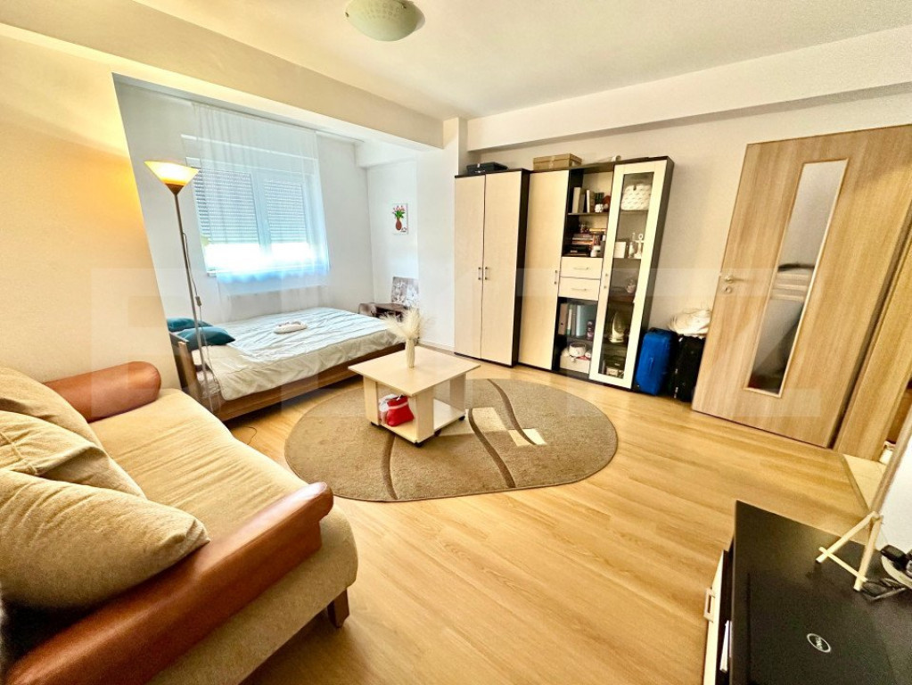 Apartament cu 1 camera, 48 mp, mobilat și utilat, cu balco