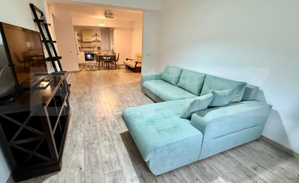 Apartament de inchiriat, de 2 camere, 69 mp, bloc nou, mobil