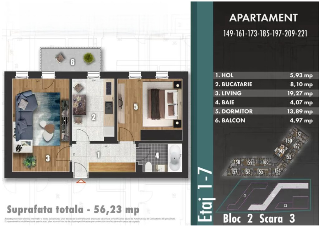 Apartament 2 Camere Berceni Bd. Metalurgiei