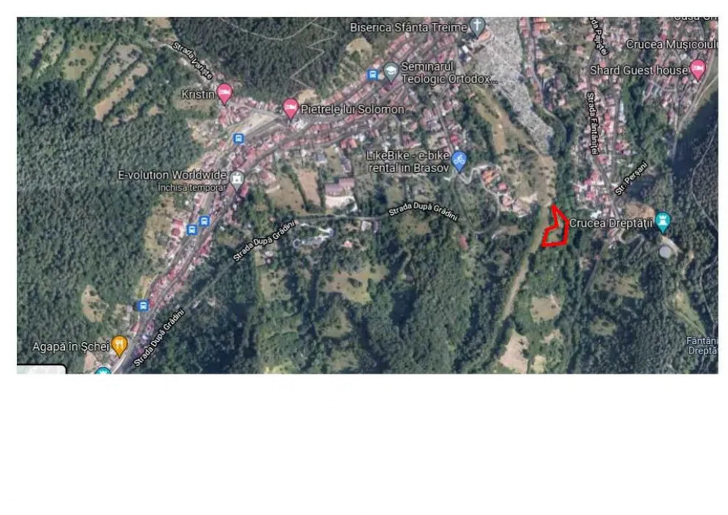 Teren 1577 mp zona Schei