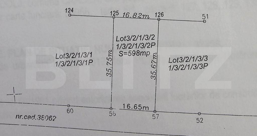 Teren intravilan cu o suprafata 598 mp in zona Carcea-Metro