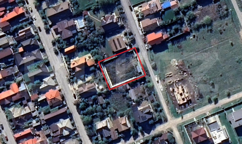 Teren intravilan 858mp ingradit in Harman