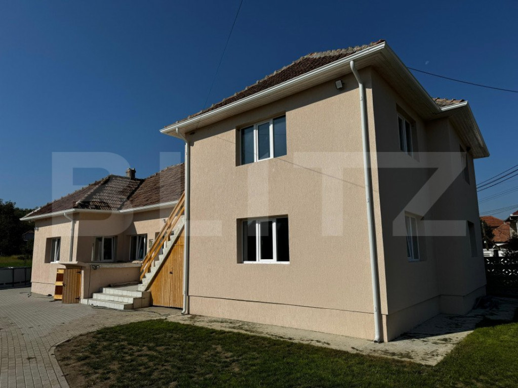 Casa cu 5 camere, 187 mp utili și sp. comercial 24mp, teren