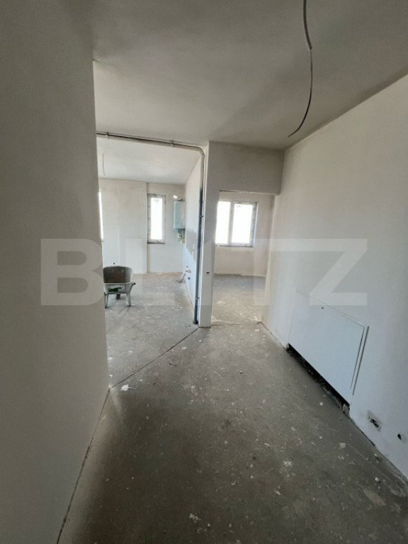 Apartament cu 3 camere, finisat, incalzire in pardoseala, 58