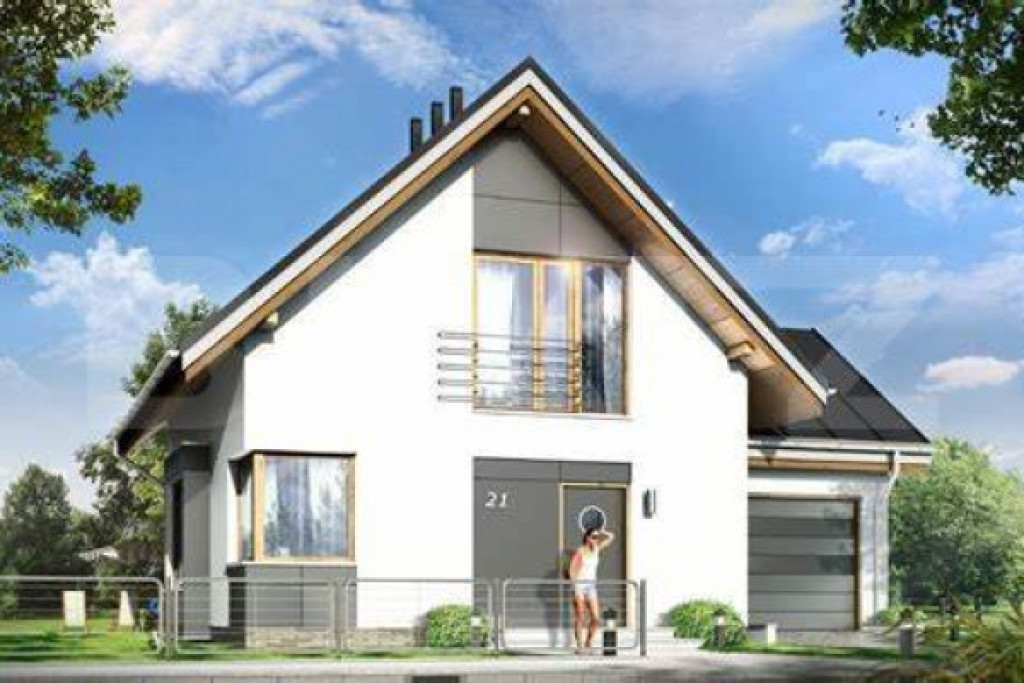 Casa perfecta individuala , 118 mp utili, 300 mp teren, Saca