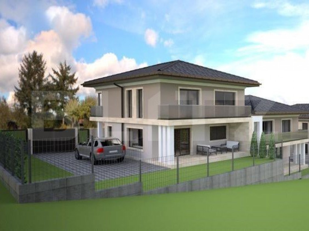 Casa cuplata, finalizata, 127mp, 4 dormitoare, 3 bai, gradin