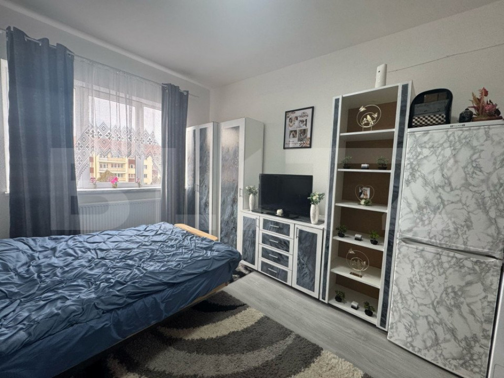 Garsoniera de vanzare, 21 mp, mobilata utilata, Cartier Tere