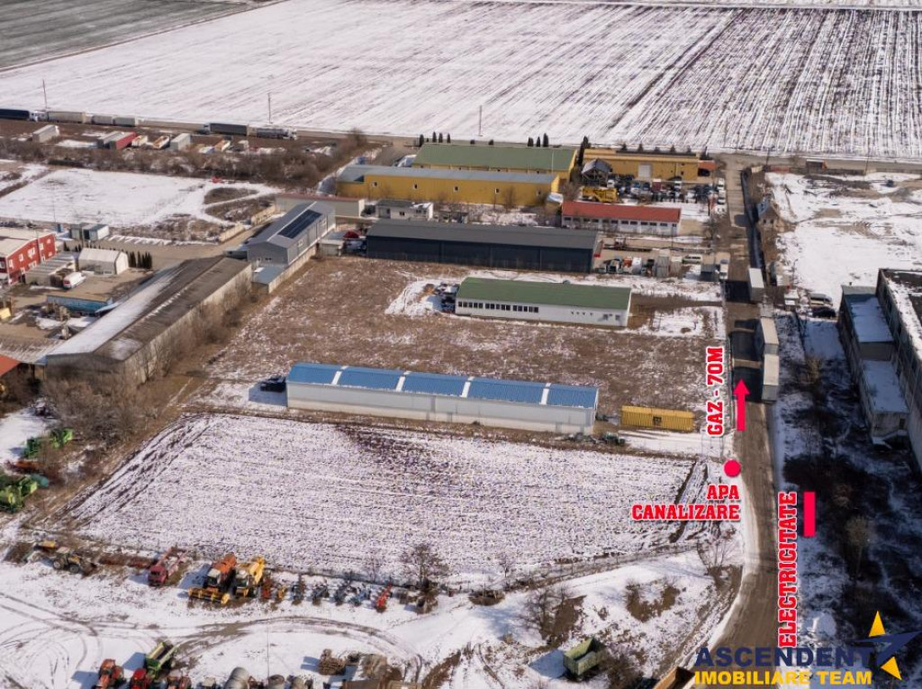 FILM! 4.600mp,aria industriala,utilitati aproape:hala,depozi