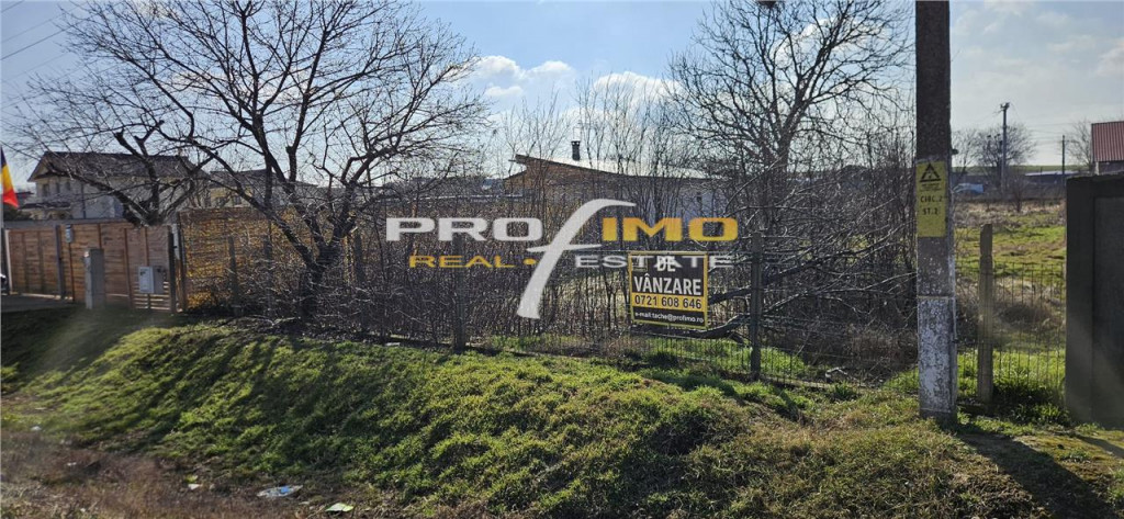 Poaiana Teren 1297mp.intravilan deschidere 16m. la strada