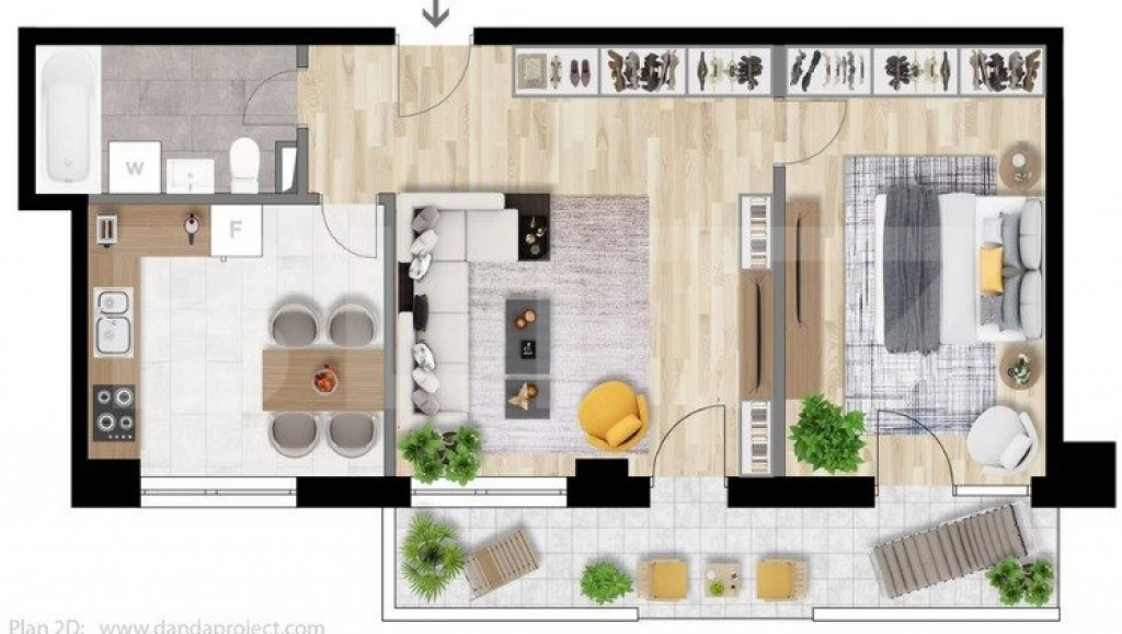 Apartament 2 camere decomandate, 53mp, constructie noua, zon