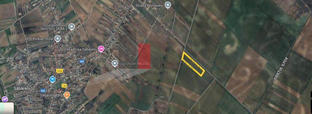 Teren de vanzare Sabareni - lotizat