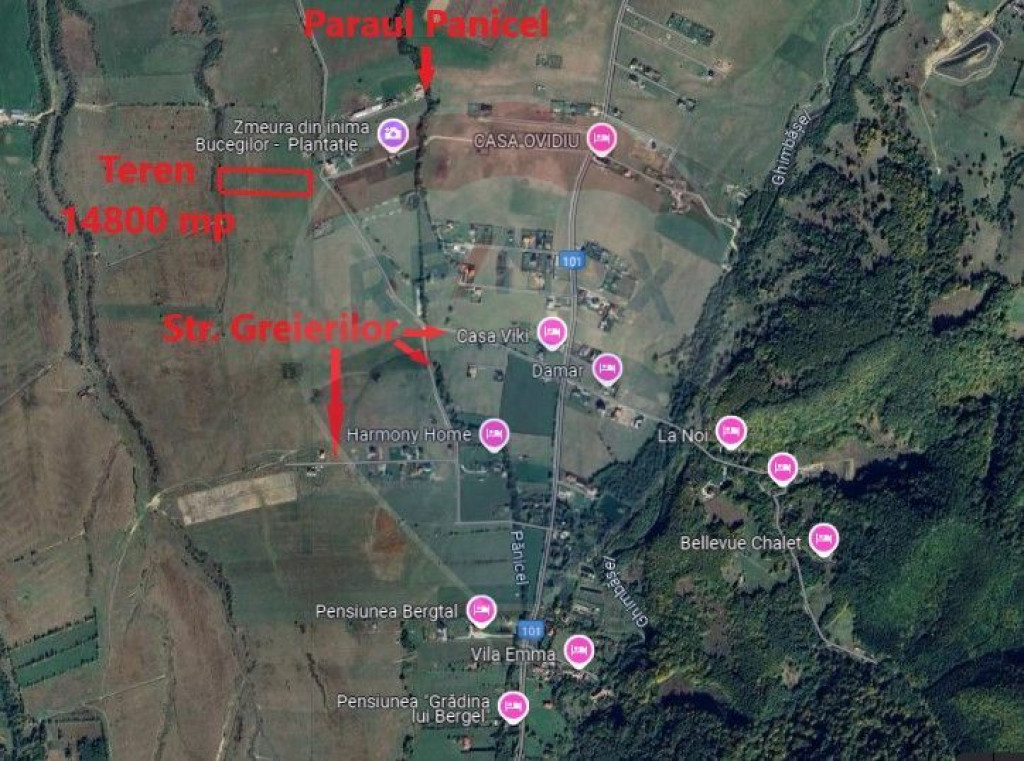 Teren extravilan 14,800mp Rasnov- Glajerie