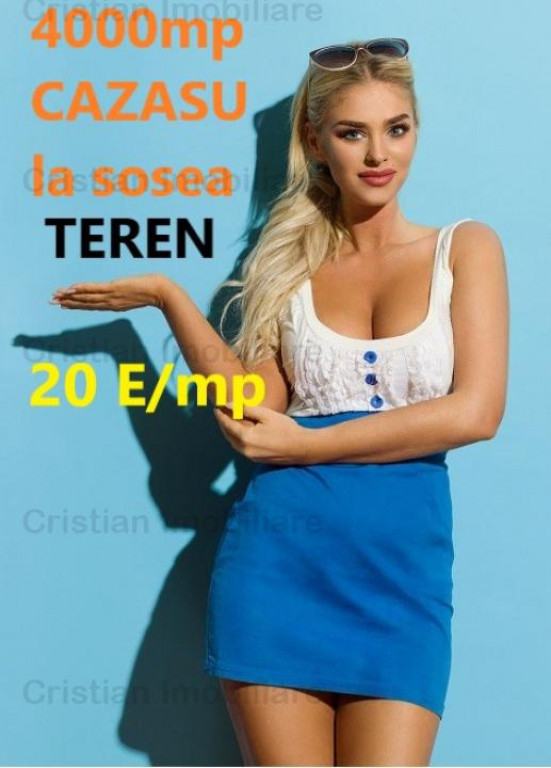 PRET !!!! Cazasu Teren Intravilan 4000 mp 20Euro/mp Sos Pr