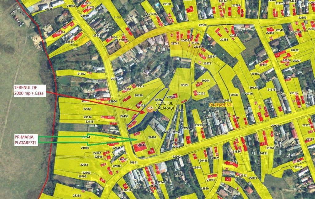 Teren intravilan de vanzare - 2000 mp Plataresti - langa ...