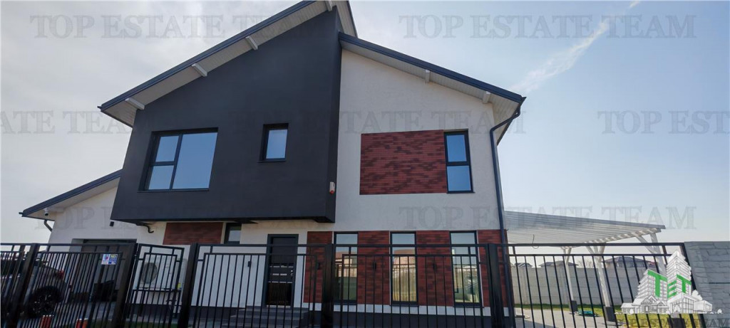 Vila 4 camere, garaj, teren 573 mp, pompa de caldura, panour