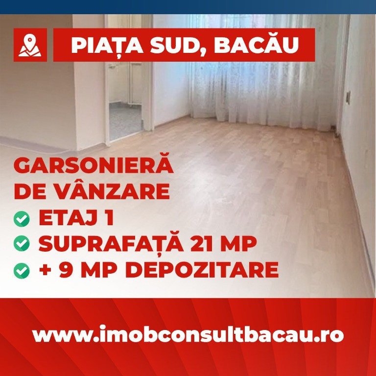 Garsoniera spatioasa si luminoasa! CE1081