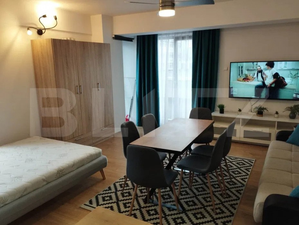 Apartament 1 camera, modern, terasa 60 mp, zona Marasti