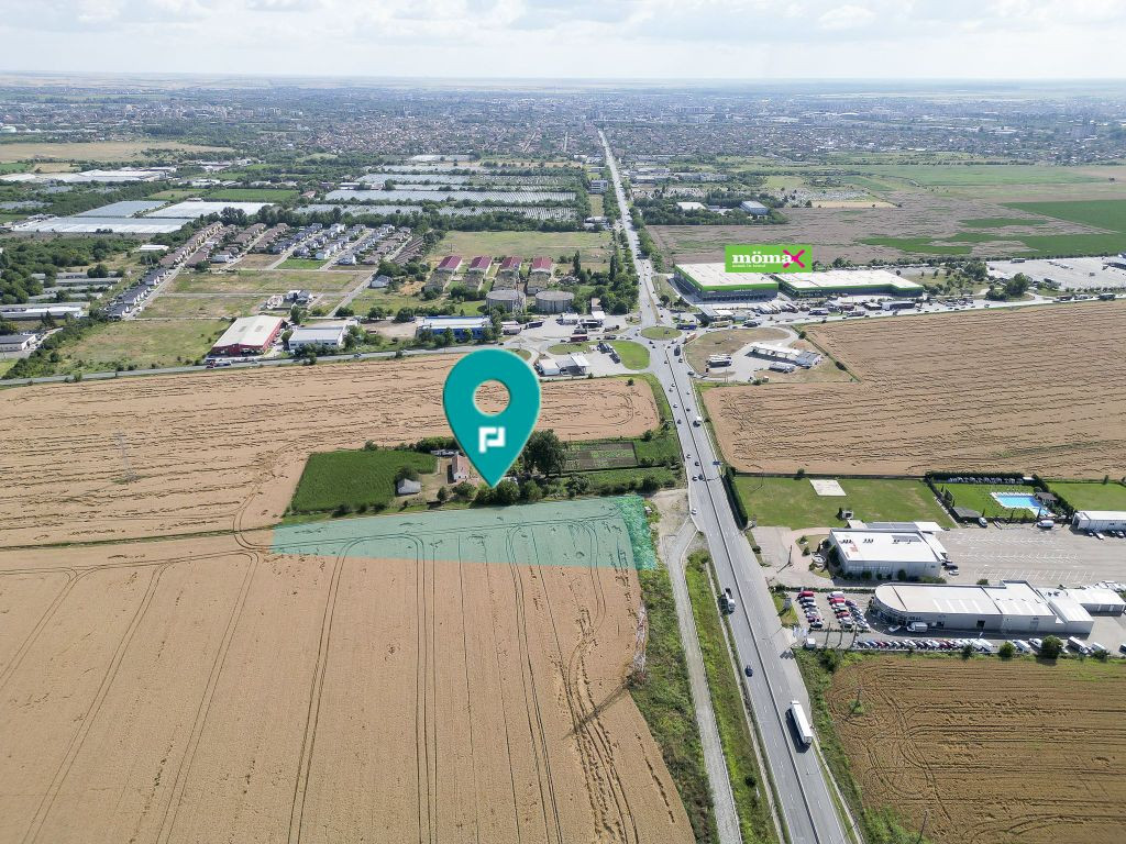 Teren 7653mp cu PUZ aprobat DN Arad Oradea