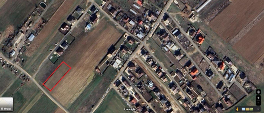 Teren 1400 mp - Adunatii Copaceni - Strada Troitei
