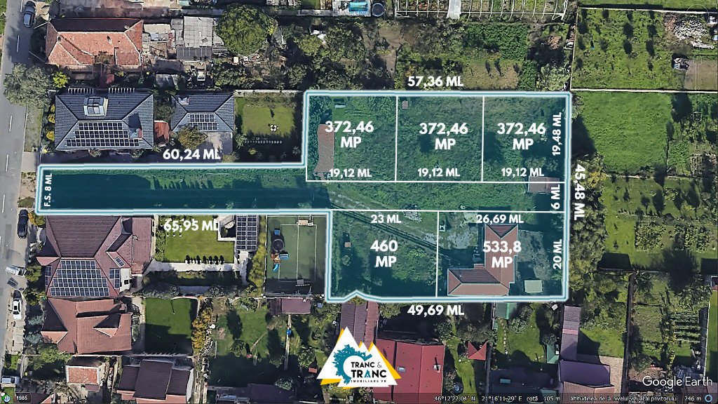 Teren generos de 2951 mp în cartierul Gai