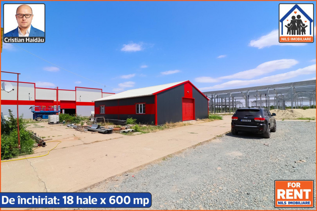 De inchiriat / vandut 18 hale noi in Jilava Ilfov