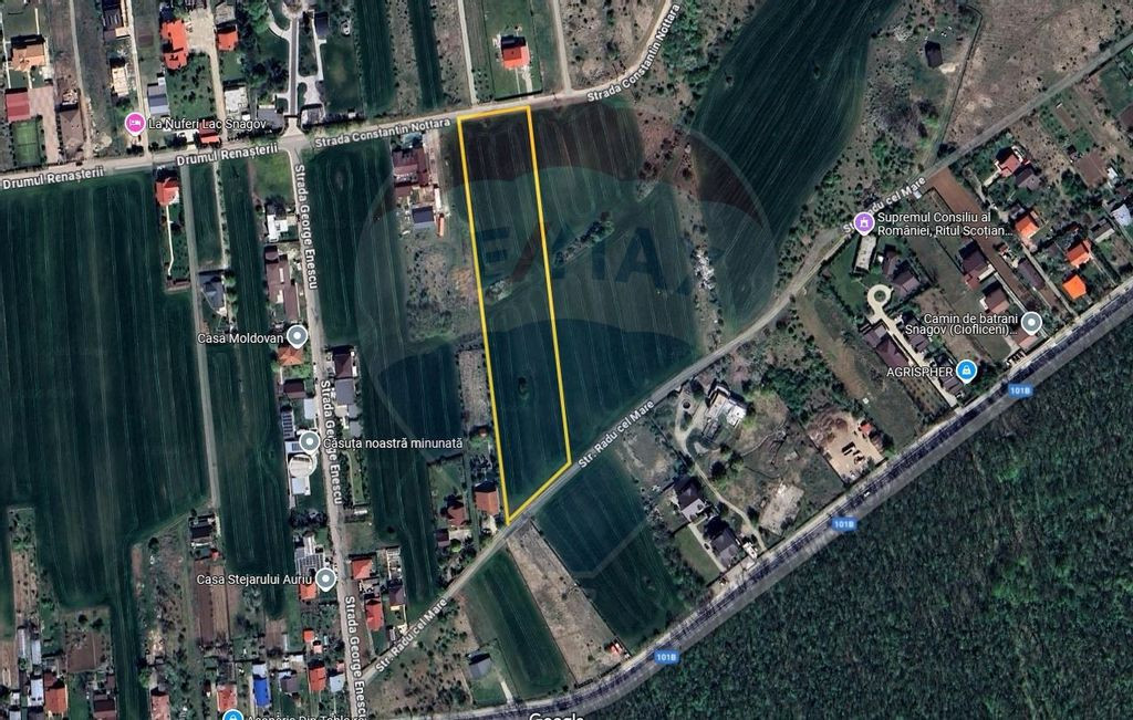 Vladiceasca - Snagov, teren excelent dezvoltare imobiliara