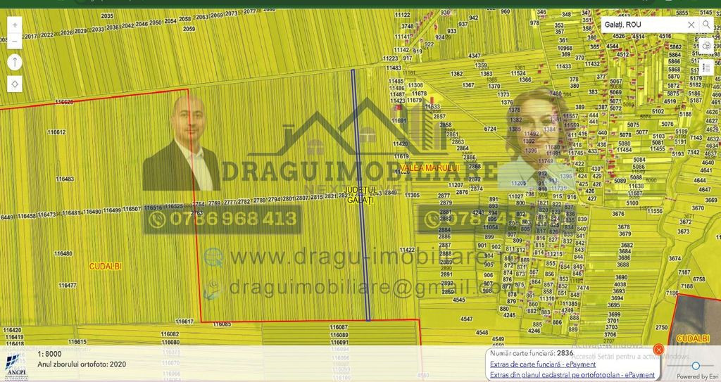 Teren extravilan 13.500 mp/ Valea Marului